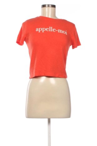 Γυναικείο t-shirt Tally Weijl, Μέγεθος XS, Χρώμα Πορτοκαλί, Τιμή 7,05 €, #137078277