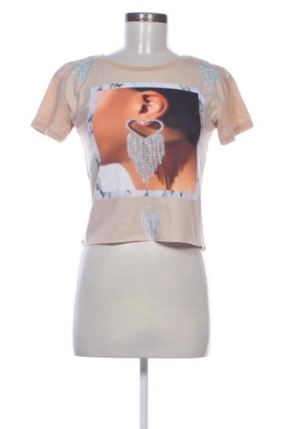 Tricou de femei Unbranded, Mărime S, Culoare Bej, Preț 62,99 Lei, #137080408