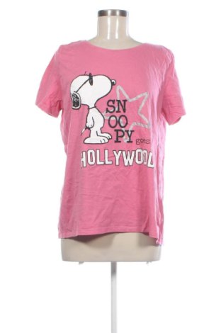 Γυναικείο t-shirt Peanuts, Μέγεθος XL, Χρώμα Ρόζ , Τιμή 10,99 €, #137100025