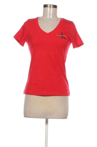 Damen T-Shirt Calvin Klein Jeans, Größe S, Farbe Rot, Preis 39,99 €, #137105635