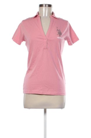 Γυναικείο t-shirt U.S. Polo Assn., Μέγεθος M, Χρώμα Ρόζ , Τιμή 21,72 €, #137110331