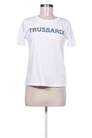 Γυναικείο t-shirt Trussardi, Μέγεθος S, Χρώμα Λευκό, Τιμή 15,00 €, #137112217