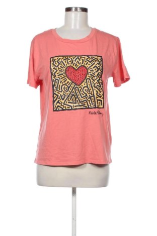 Damski T-shirt Keith Haring, Rozmiar L, Kolor Różowy, Cena 57,99 zł, #137115021