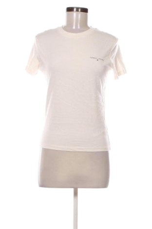 Tricou de femei Tommy Jeans, Mărime M, Culoare Ecru, Preț 85,00 Lei, #137118115