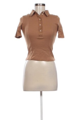 Γυναικείο t-shirt H&M, Μέγεθος XS, Χρώμα Καφέ, Τιμή 8,38 €, #137123682