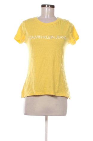Tricou de femei Calvin Klein Jeans, Mărime S, Culoare Galben, Preț 125,99 Lei, #137148369