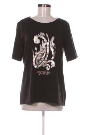 Damski T-shirt S.Oliver, Rozmiar L, Kolor Czarny, Cena 55,99 zł, #137149680
