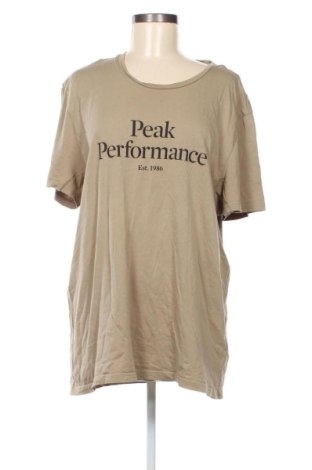 Дамска тениска Peak Performance, Размер XXL, Цвят Бежов, Цена 46,63 €, #137118702