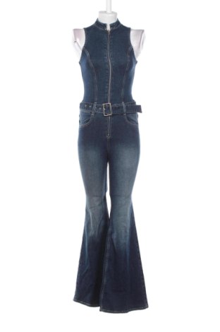 Langer Damen-Overall Bershka, Größe XS, Farbe Blau, Preis 39,99 €, #137031232