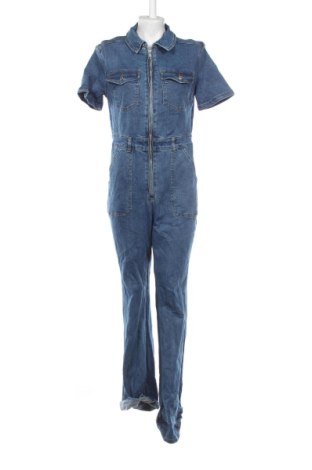 Salopetă lungă de damă Stradivarius, Mărime L, Culoare Albastru, Preț 91,99 Lei, #137048759