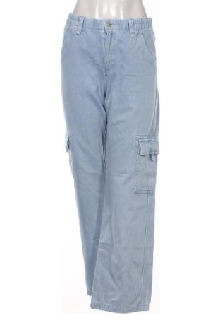 Blugi de femei Bershka, Mărime S, Culoare Albastru, Preț 68,24 Lei, #137130695