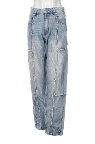 Blugi de femei Bershka, Mărime L, Culoare Albastru, Preț 72,99 Lei, #137049873