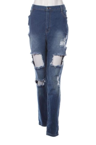 Dámske džínsy  Fashion nova, Veľkosť 3XL, Farba Modrá, Cena  10,95 €, #137066690