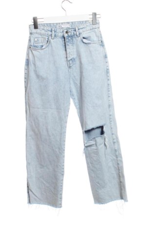 Damskie jeansy Zara, Rozmiar S, Kolor Niebieski, Cena 55,04 zł, #136964539