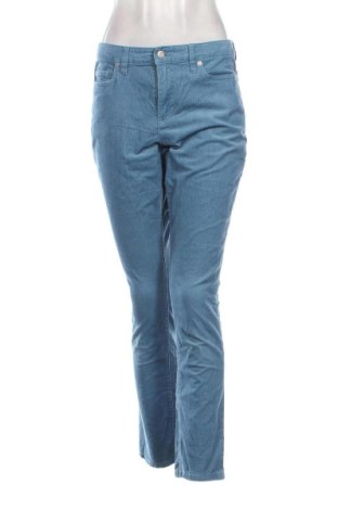 Pantaloni de velvet de femei Lands' End, Mărime M, Culoare Albastru, Preț 42,16 Lei, #137099396