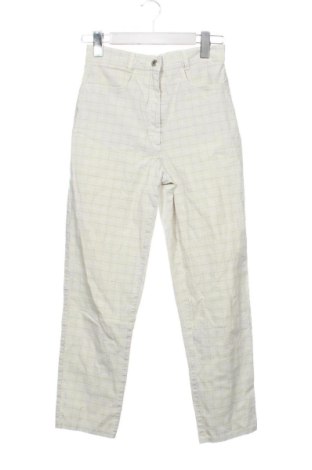 Pantaloni de velvet de femei Unbranded, Mărime XS, Culoare Ecru, Preț 41,99 Lei, #137021902