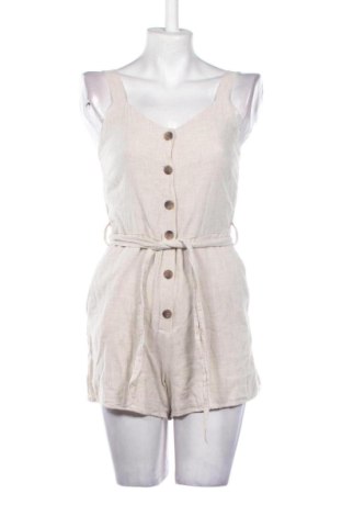 Salopetă scurtă de damă Sinsay, Mărime S, Culoare Ecru, Preț 31,49 Lei, #136993648