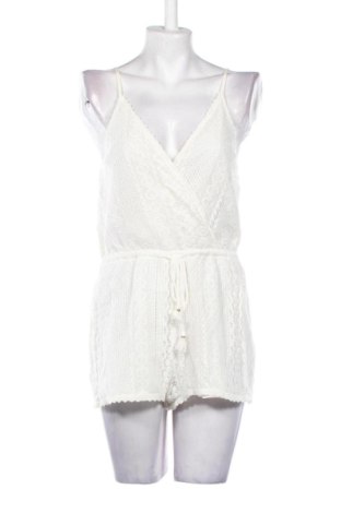 Salopetă scurtă de damă Oysho, Mărime M, Culoare Ecru, Preț 89,23 Lei, #137075154