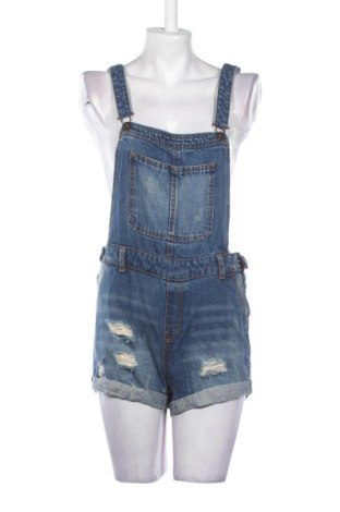 Salopetă scurtă de damă Bershka, Mărime S, Culoare Albastru, Preț 53,99 Lei, #137103861