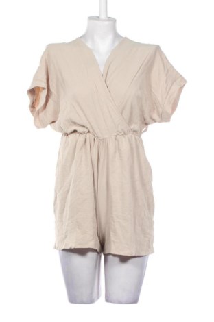 Salopetă scurtă de damă Unbranded, Mărime M, Culoare Bej, Preț 73,78 Lei, #137109676