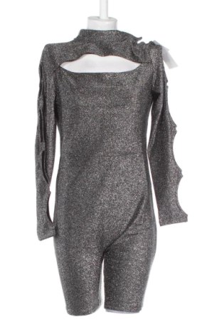 Salopetă scurtă de damă H&M, Mărime L, Culoare Argintiu, Preț 180,88 Lei, #136843983