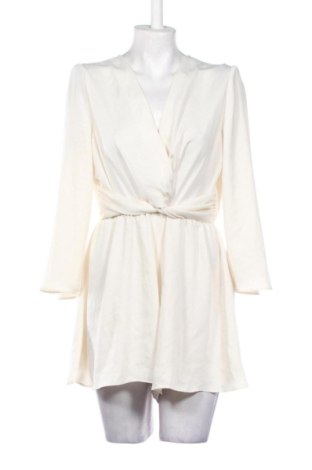 Salopetă scurtă de damă Stradivarius, Mărime S, Culoare Ecru, Preț 85,00 Lei, #136993224