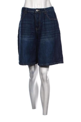 Pantaloni scurți de femei Sinsay, Mărime L, Culoare Albastru, Preț 51,99 Lei, #137067585