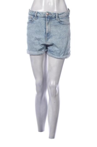 Pantaloni scurți de femei Stradivarius, Mărime L, Culoare Albastru, Preț 58,99 Lei, #137092540