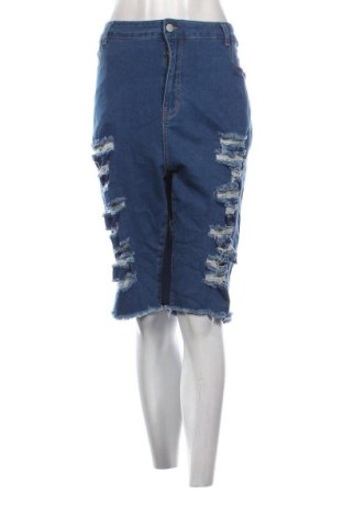 Pantaloni scurți de femei SHEIN, Mărime 3XL, Culoare Albastru, Preț 56,99 Lei, #137135655