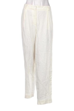 Pantaloni de femei Zara, Mărime XL, Culoare Ecru, Preț 193,23 Lei, #137045982