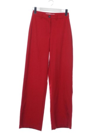 Pantaloni de femei Bershka, Mărime XS, Culoare Roșu, Preț 62,99 Lei, #137097335