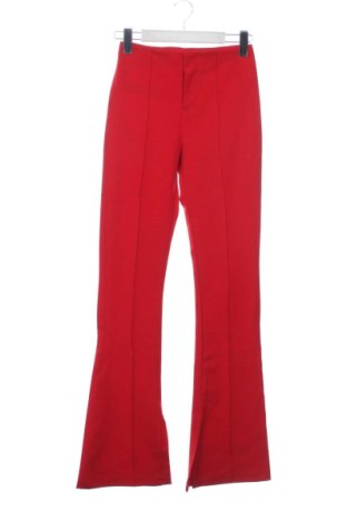 Pantaloni de femei Bershka, Mărime XXS, Culoare Roșu, Preț 78,00 Lei, #137108673