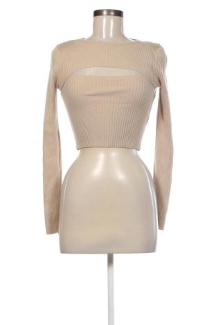 Pulover de femei Stradivarius, Mărime M, Culoare Bej, Preț 47,24 Lei, #137017071