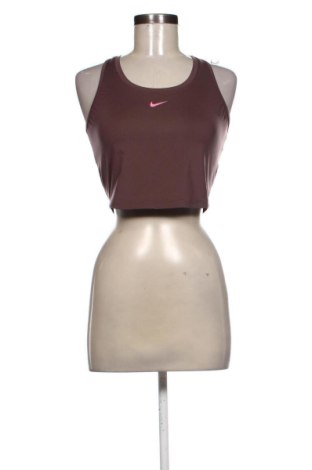 Дамски спортен топ Nike, Размер M, Цвят Кафяв, Цена 21,00 €, #137049957