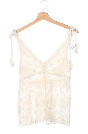 Top de femei Zara, Mărime S, Culoare Ecru, Preț 62,99 Lei, #137043134