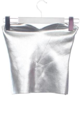 Damski top Zara, Rozmiar S, Kolor Srebrzysty, Cena 100,82 zł, #137071315