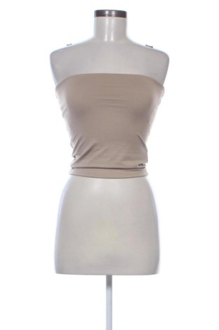 Top de femei Sinsay, Mărime S, Culoare Bej, Preț 57,74 Lei, #137076349