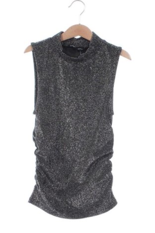 Top de femei Sinsay, Mărime XS, Culoare Argintiu, Preț 31,49 Lei, #137082397