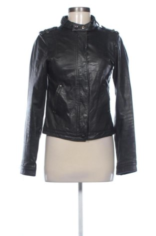 Дамско кожено яке ONLY, Размер S, Цвят Черен, Цена 46,00 €, #136971824