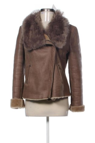 Geacă de piele pentru femei Unbranded, Mărime XL, Culoare Maro, Preț 234,10 Lei, #137044725