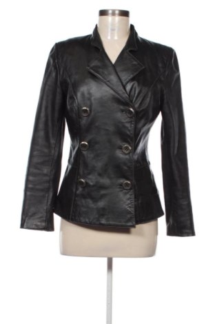 Geacă de piele pentru femei Unbranded, Mărime M, Culoare Negru, Preț 272,95 Lei, #137049420