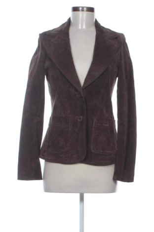 Geacă de piele pentru femei Unbranded, Mărime M, Culoare Maro, Preț 309,70 Lei, #137072802