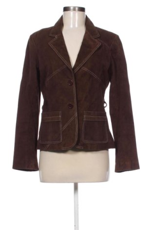 Geacă de piele pentru femei Unbranded, Mărime S, Culoare Maro, Preț 309,70 Lei, #137096946