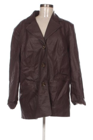 Дамско кожено яке Unbranded, Размер XXL, Цвят Кафяв, Цена 27,60 €, #137147934