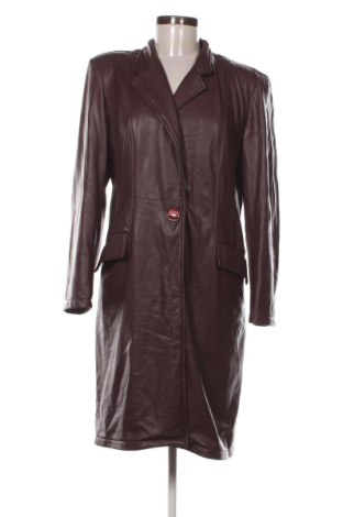 Geacă de piele pentru femei Unbranded, Mărime XL, Culoare Maro, Preț 115,48 Lei, #137122799