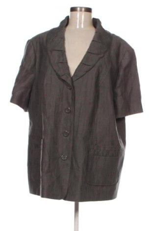 Damen Blazer Unbranded, Größe 4XL, Farbe Grau, Preis 27,00 €, #137041865