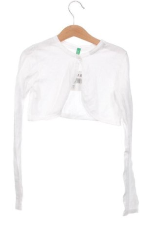 Kinder Strickjacke United Colors Of Benetton, Größe 2-3y/ 98-104 cm, Farbe Weiß, Preis 6,99 €, #137041008