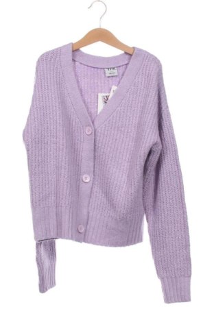 Kinder Strickjacke Y.F.K., Größe 10-11y/ 146-152 cm, Farbe Lila, Preis 12,00 €, #137080507