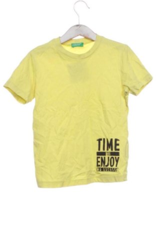 Kinder T-Shirt United Colors Of Benetton, Größe 6-7y/ 122-128 cm, Farbe Gelb, Preis € 8,00, #136978227