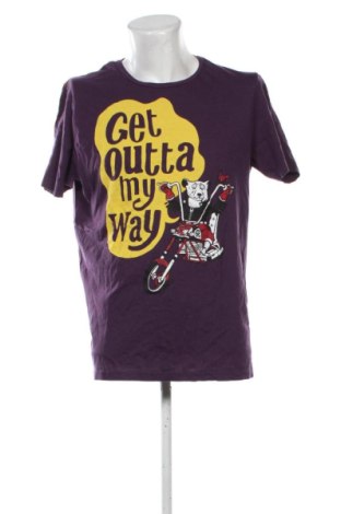Pánske tričko  Pull&Bear, Veľkosť XL, Farba Fialová, Cena  11,95 €, #137044784